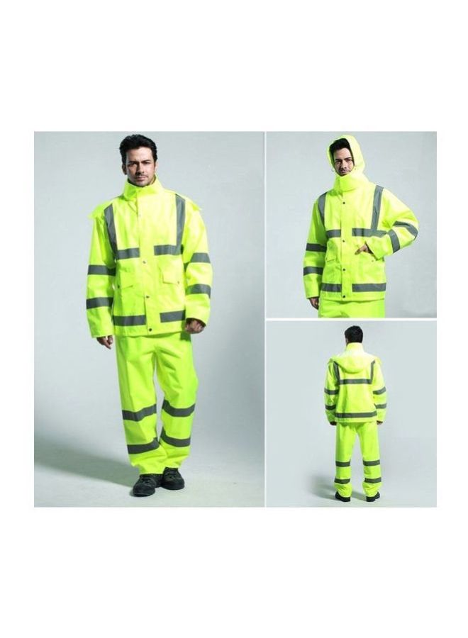 سفست بدلة تحذير للسلامة بأكمام طويلة أخضر/رمادي XL - Image 5