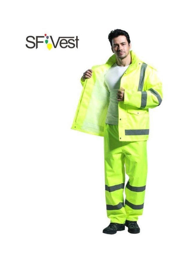 سفست بدلة تحذير للسلامة بأكمام طويلة أخضر/رمادي XL - Image 2