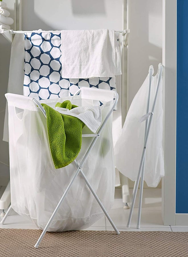 Generic Laundry bag With Stand White  - Image 2
