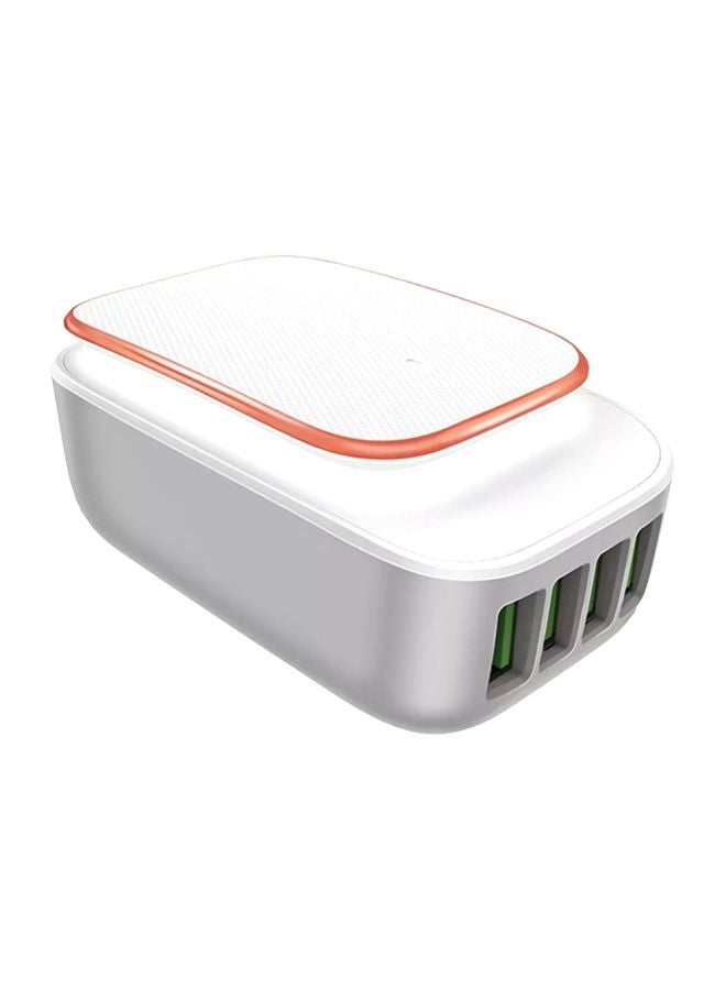 LDNIO LED Touch USB Charger White/Gold - Image 1