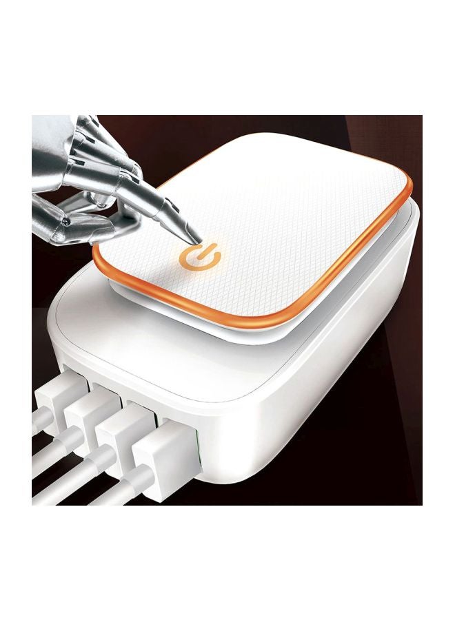 LDNIO LED Touch USB Charger White/Gold - Image 2