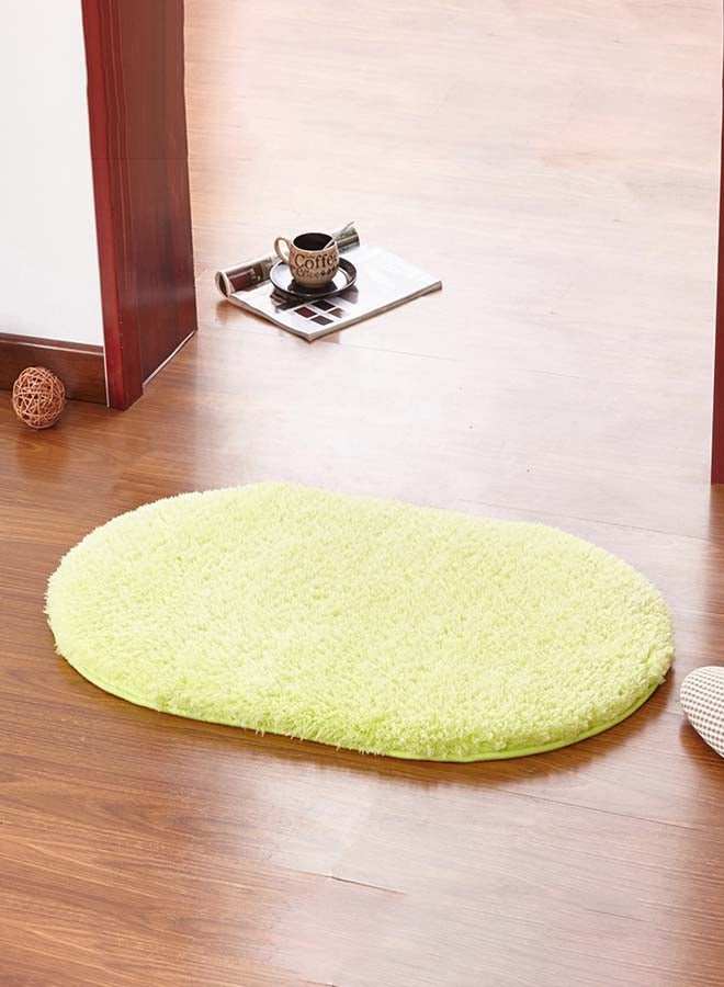 Simple Oval Shaped Comfy Floor Mat Green 40 x 60cm - v1587113378/N36698414A_1