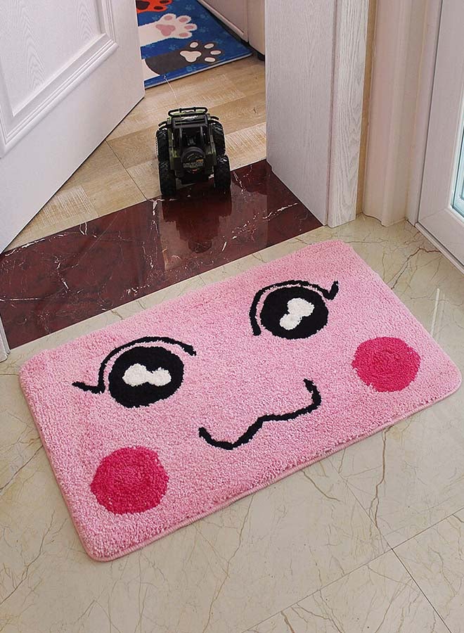 Generic Cartoon Design Non-Slip Doormat Pink/Black/White 40 x 60cm 