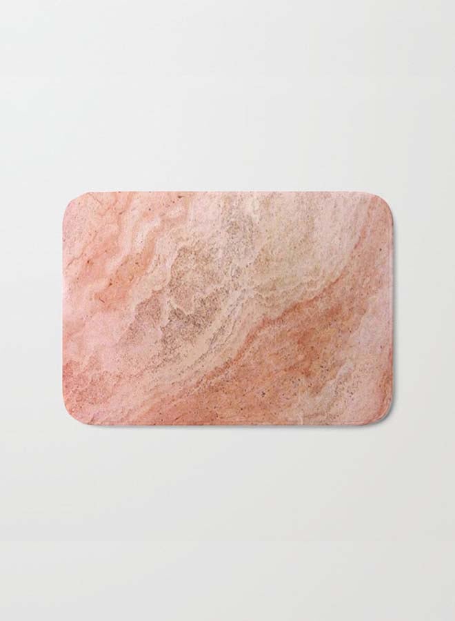 Generic Marble Pattern Anti-Skid Doormat Pink 40 x 60cm 