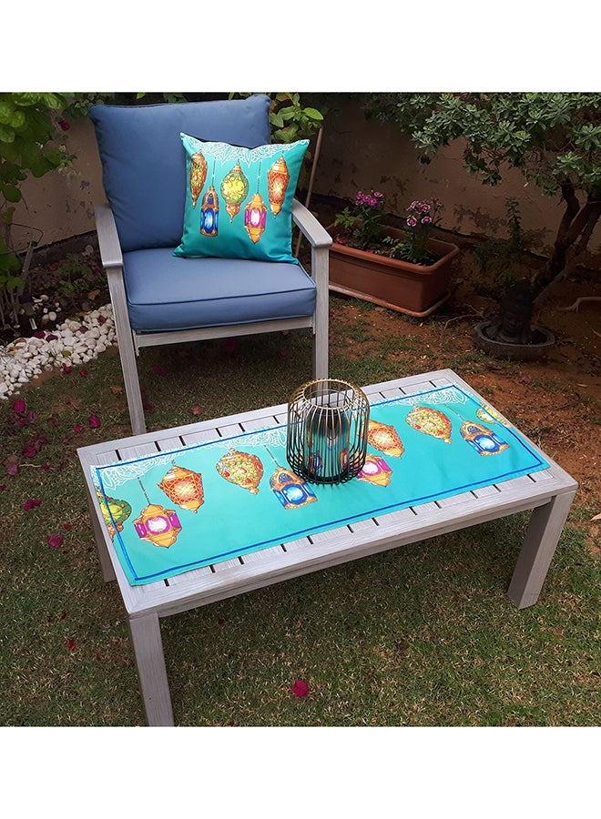 ألوان غطاء طويل للطاولة بتصميم رمضاني متعدد الألوان 90x35سم - Image 4