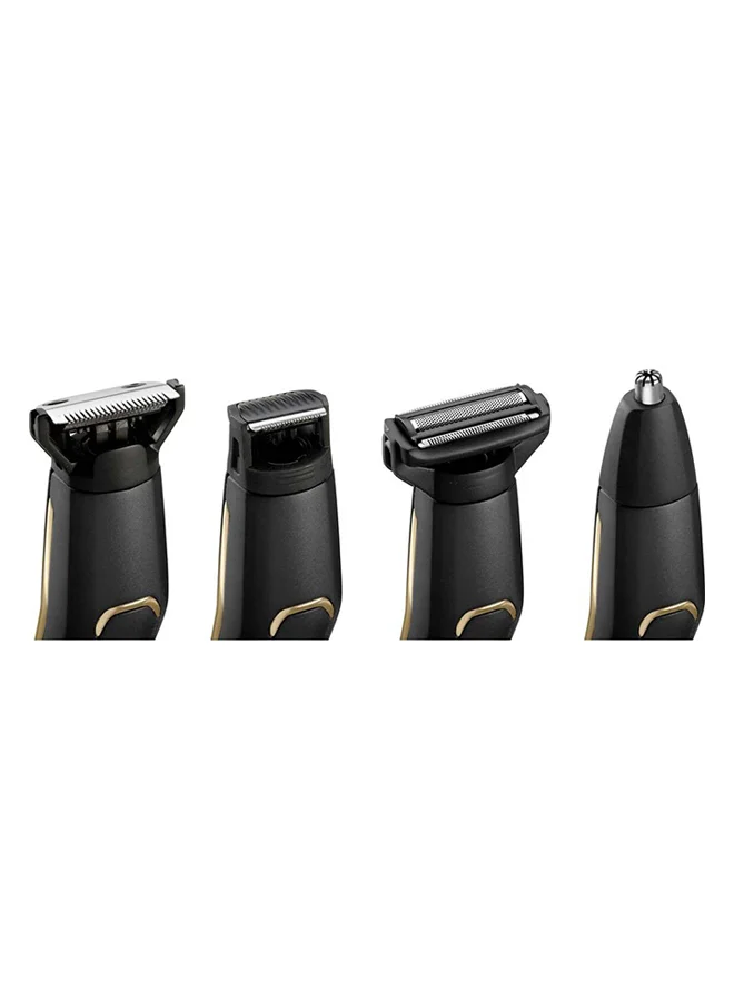 babyliss Carbon Titanium Multi Trimmer Kit Advanced Carbon Titanium Blade For Long-Lasting Cordless Multi Trimmer And 70 Minute Run Time 8 Hour Full Charge With Waterproof Design - MT860SDE, Black Black