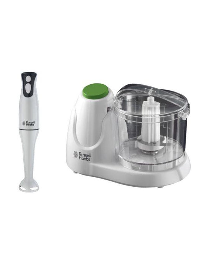 Russell Hobbs Mini Chopper And Blender Set 200W 500.0 ml 130.0 W 22220+22241 White/Clear  - Image 1