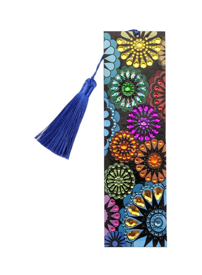 Leather Bookmark With Tassel Pink/Green/Blue - Image 1