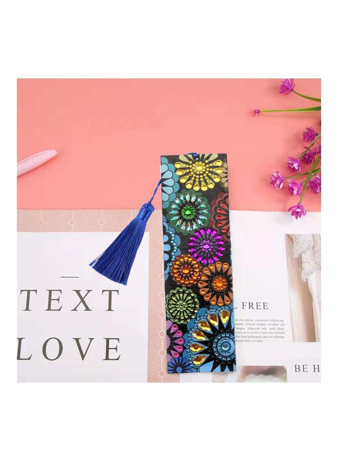 Leather Bookmark With Tassel Pink/Green/Blue - Image 4