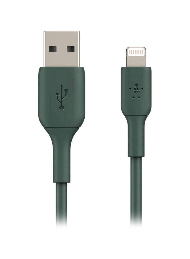 Lightning Cable (Boost Charge Lightning to USB Cable for iPhone, iPad, AirPods) MFi-Certified iPhone Charging Cable 1m Midnight Green