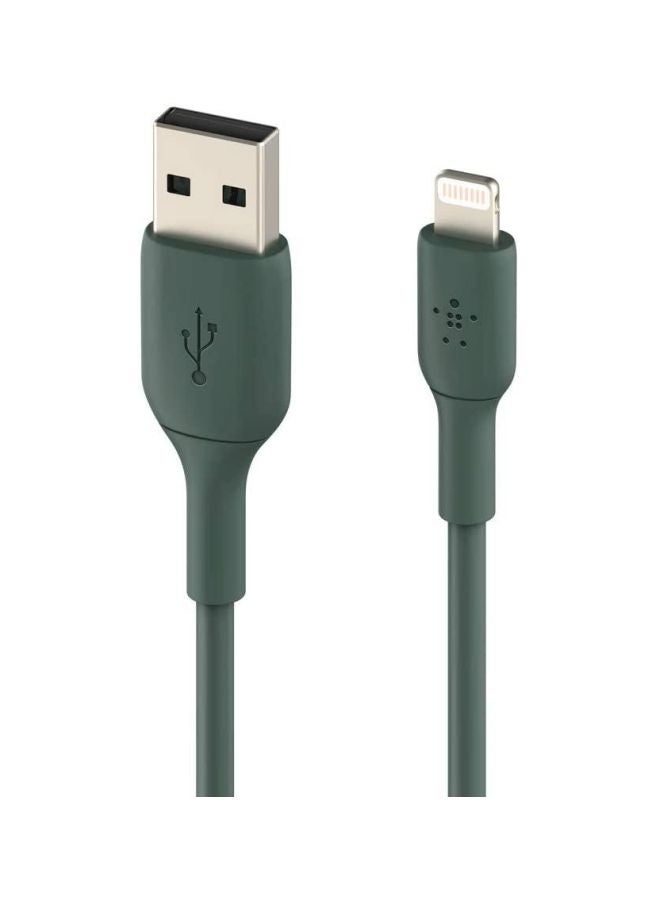Lightning Cable (Boost Charge Lightning to USB Cable for iPhone, iPad, AirPods) MFi-Certified iPhone Charging Cable 1m Midnight Green