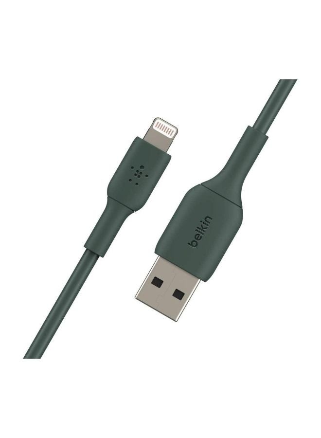 Lightning Cable (Boost Charge Lightning to USB Cable for iPhone, iPad, AirPods) MFi-Certified iPhone Charging Cable 1m Midnight Green