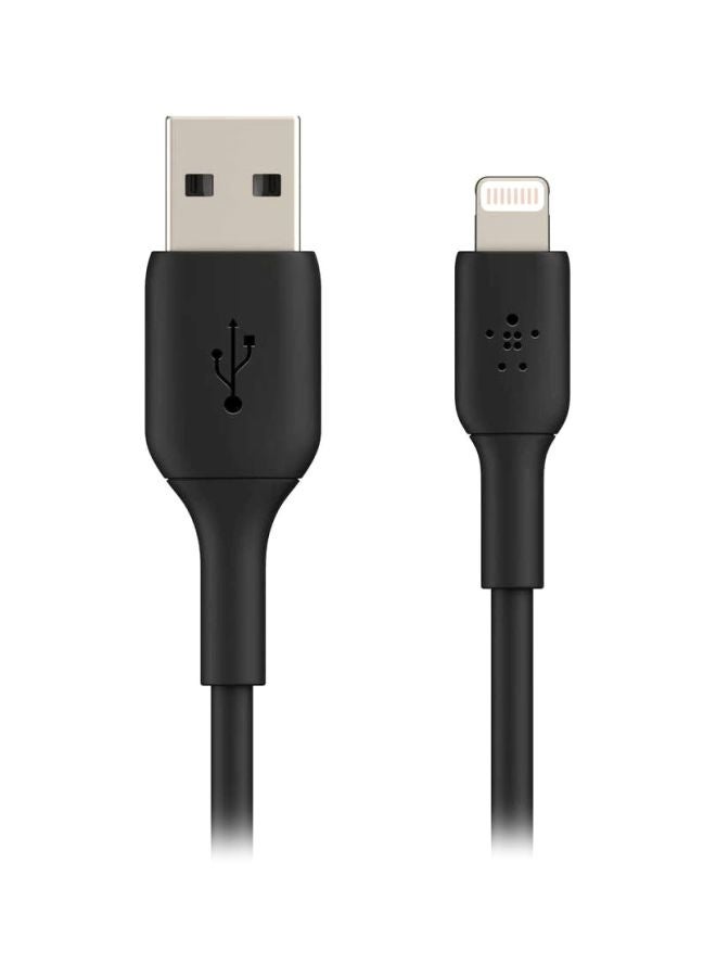 belkin - MFi Certified Boost Charge Lightning to USBA Cable for iPhone  iPad  3Meter Black/Silver - Image 1