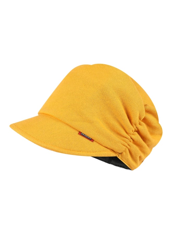 Cotton Drape Layers Hat Yellow