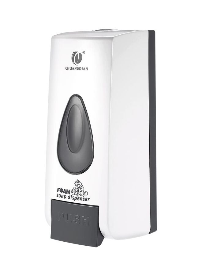 CHUANGDIAN Wall Mounted Soap Dispenser White/Grey 24x10x10.5cm - Image 2