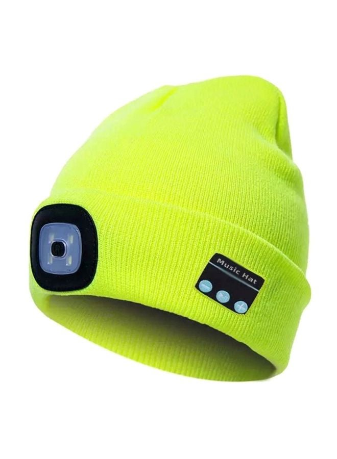 Bluetooth Knitted Beanie Hat Green 