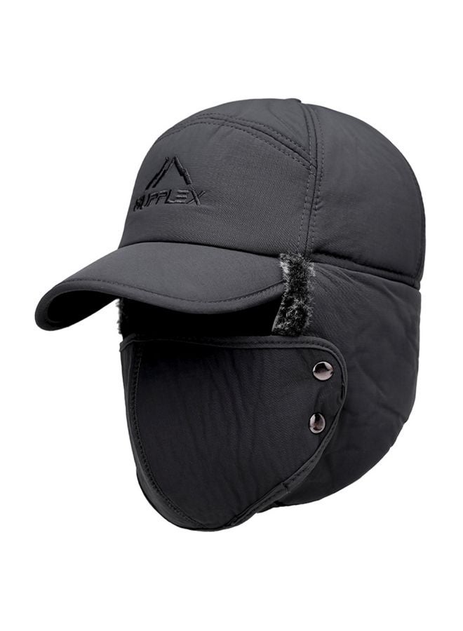 Winter Warm Hat With Detachable Mask Grey  - Image 1