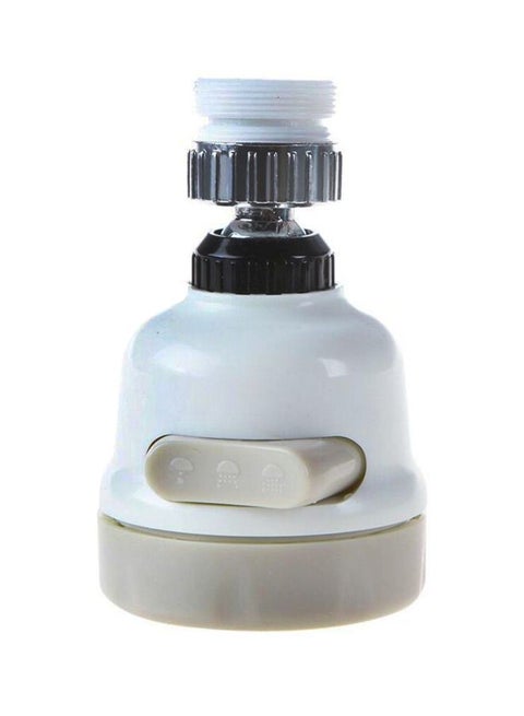 Rotatable Adjustable Faucet Nozzle White/Beige 10x6x6cm