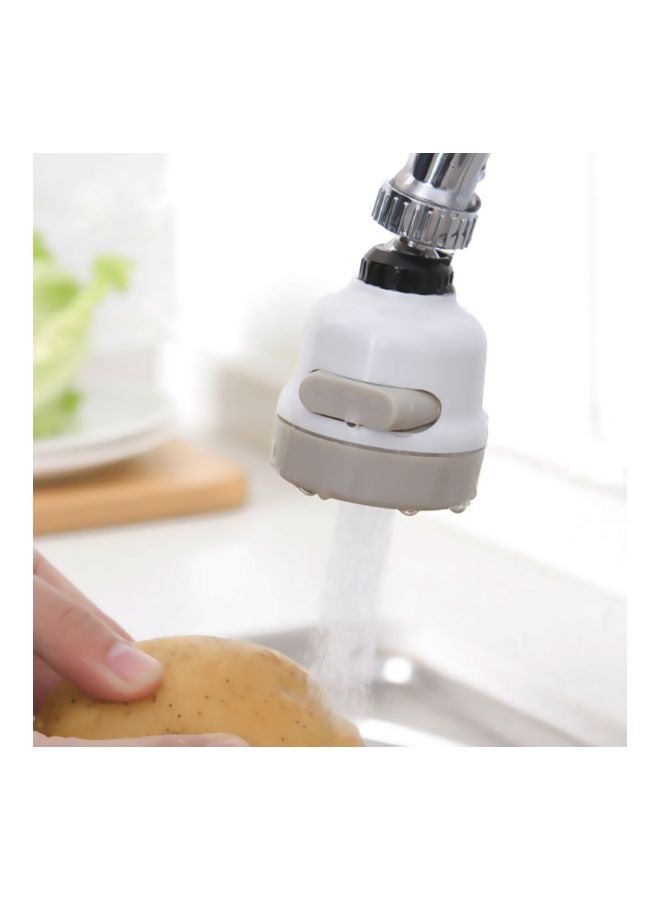 Generic - Rotatable Adjustable Faucet Nozzle White/Beige 10x6x6cm - Image 1