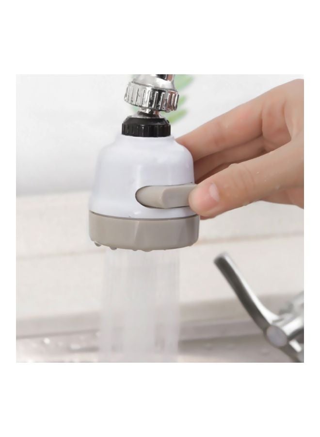 Generic - Rotatable Adjustable Faucet Nozzle White/Beige 10x6x6cm - Image 1