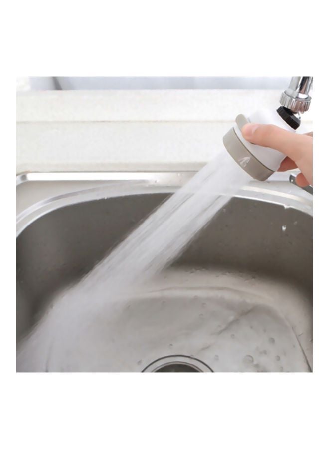 Generic - Rotatable Adjustable Faucet Nozzle White/Beige 10x6x6cm - Image 1