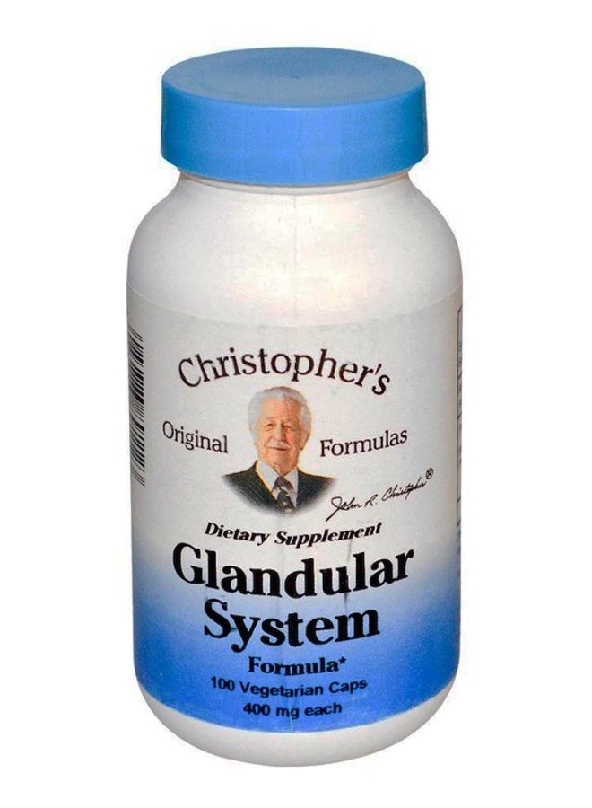 Christopher's Original Formulas Glandular System Formula - 100 Veggie Caps  - Image 1