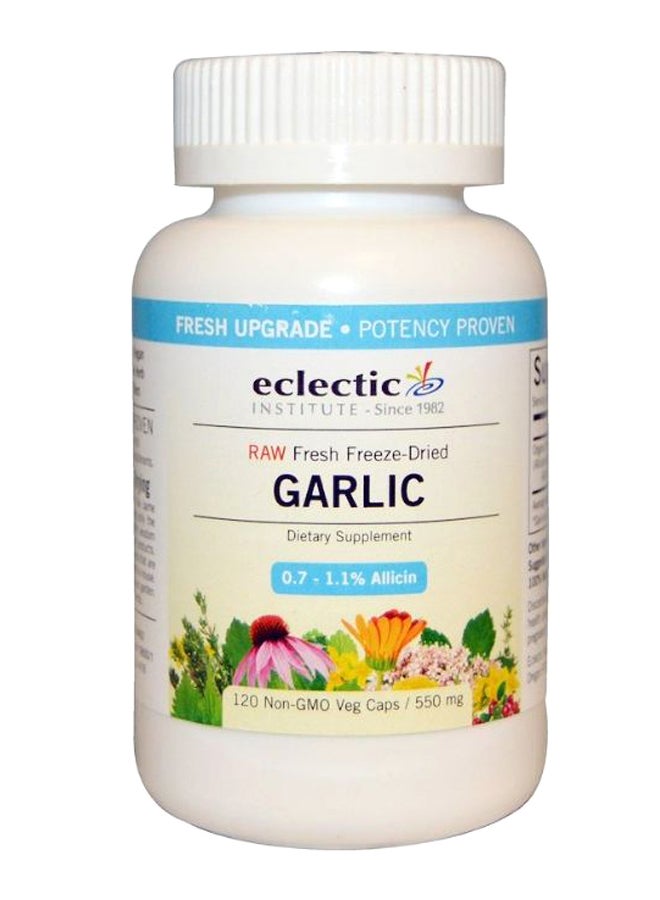 Eclectic Institute Garlic - 120 Non-GMO Veg Caps  - Image 1