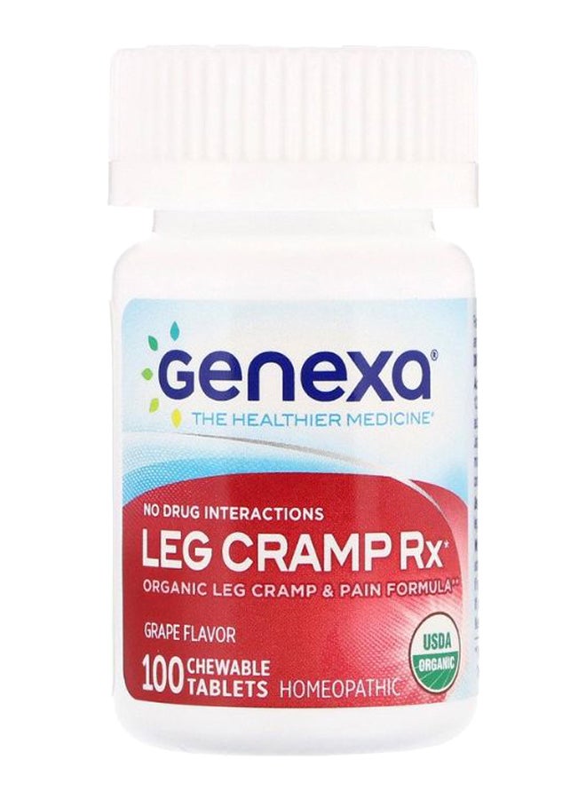 Genexa - Grape Flavour Leg Cramp Rx And Pain Formula - 100 Chewable Tablets - Image 1
