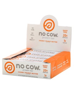 No Cow Pack Of 12 Chunky Peanut Butter Protein Bar 