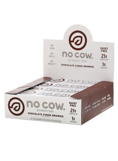 No Cow Pack Of 12 Chocolate Fudge Brownie Protein Bar 