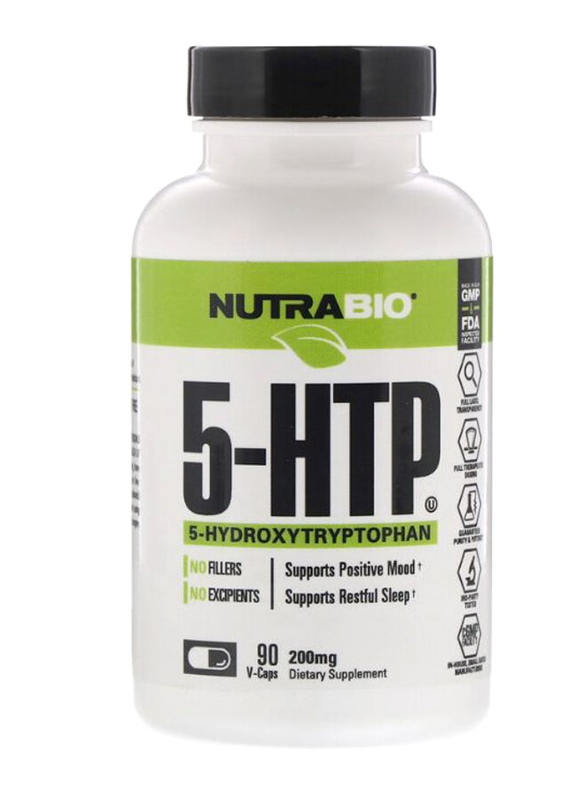NutraBio Labs 5-HTP Dietary Supplement - 90 V-Caps 