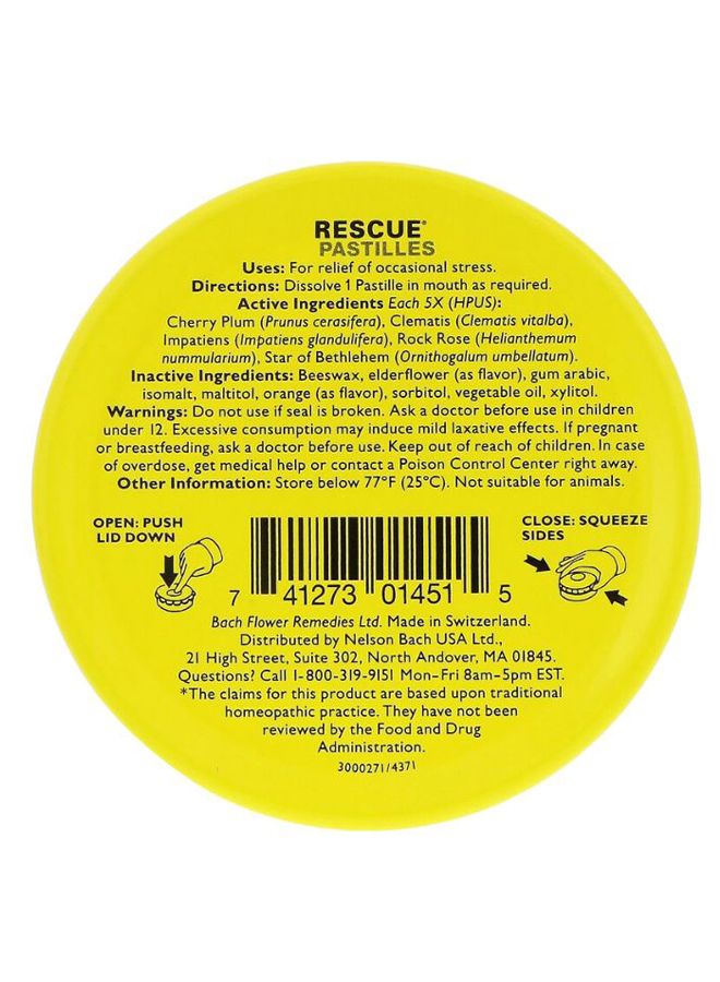 Bach Original Flower Remedies Rescue Pastilles - 35 Pastilles 1.7 Oz (50 G) - Image 2