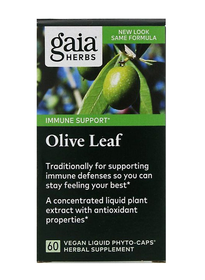 Gaia Herbs - Olive Leaf - 60 Vegan Liquid Phyto-Caps - Image 1