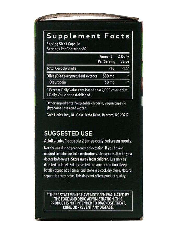 Gaia Herbs - Olive Leaf - 60 Vegan Liquid Phyto-Caps - Image 1