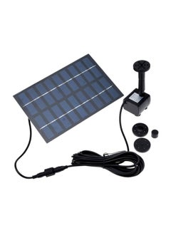 Solar-Powered Water Pump Kit Black 18.7x5x12.5cm