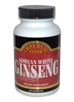 Imperial Elixir Korean White Ginseng - 100 Capsules  - Image 1