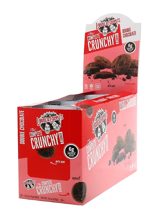 ليني آند لاريز عبوة من 12 بسكويت كرانشي بالشوكولاتة المزدوجة