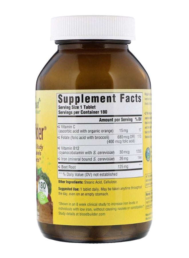 MegaFood Blood Builder Iron And Multivitamin Supplement - 180 Tablets - Image 2