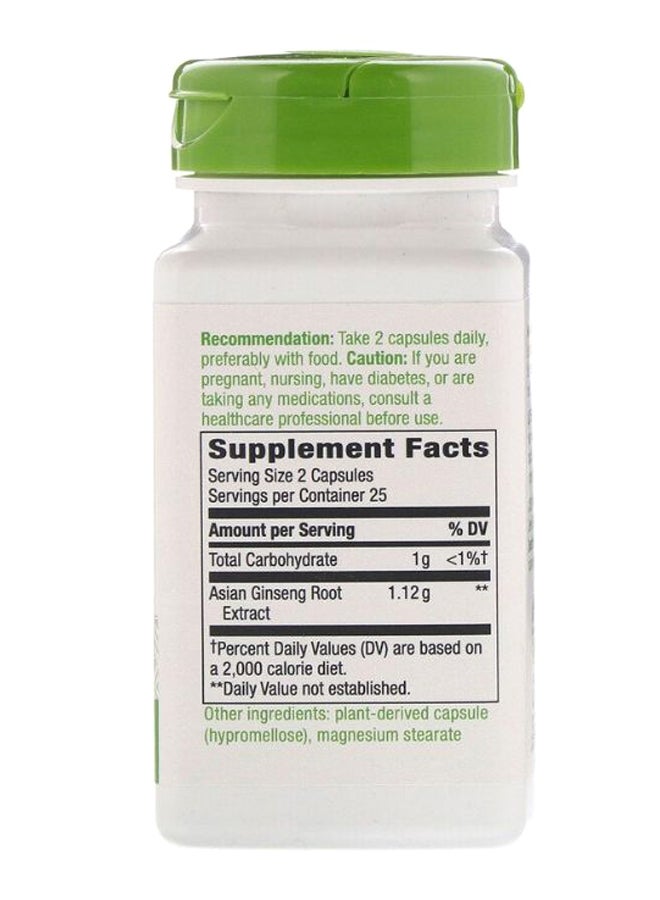 Nature way - Asian Ginseng - 50 Vegan Capsules - Image 1