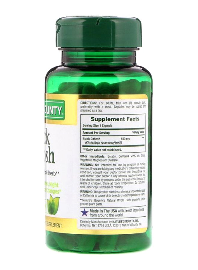 NATURE'S BOUNTY Black Cohosh - 100 Capsules  - Image 2