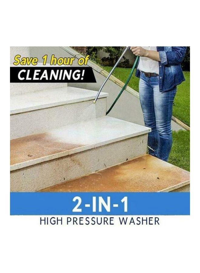 2-In-1 High Pressure Washer Black/Silver/Yellow 15x5x5cm  - Image 3