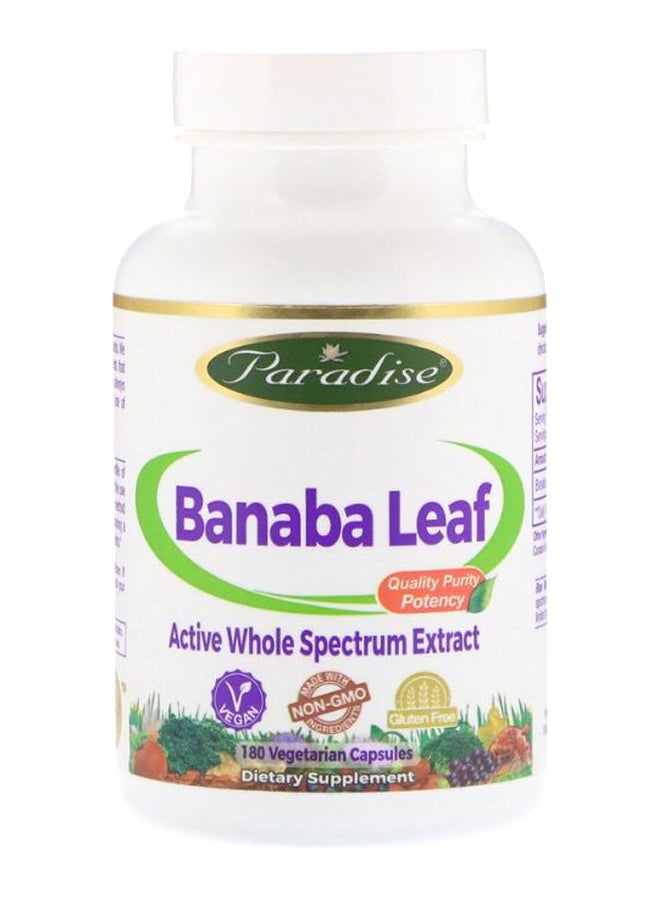 Paradise Herbs Banaba Leaf - 180 Vegetarian Capsules - Image 1