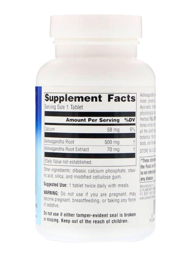 PLANETARY HERBALS Full Spectrum Ashwagandha - 120 Tablets  - Image 2