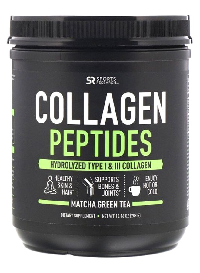 SPORTS RESEARCH - Collagen Peptides Matcha Green Tea Dietary Supplement - Image 1