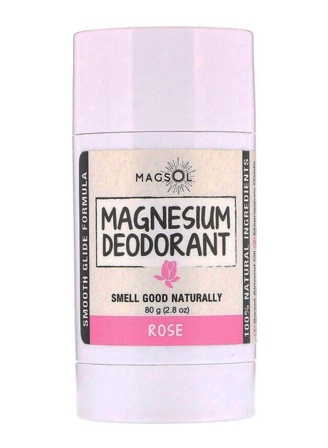 Magsol Rose Magnesium Deodorant 80grams - Image 1