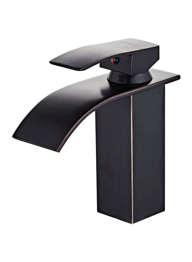 homgeek Single Handle Waterfall Sink Faucet Black 25cm  - Image 1