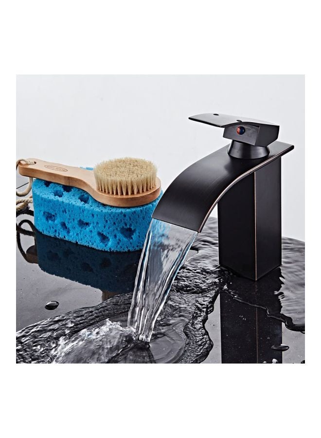 homgeek Single Handle Waterfall Sink Faucet Black 25cm  - Image 3