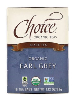 Choice Organic Teas Organic Earl Grey Black Tea Bag 32grams Pack of 16  - Image 1