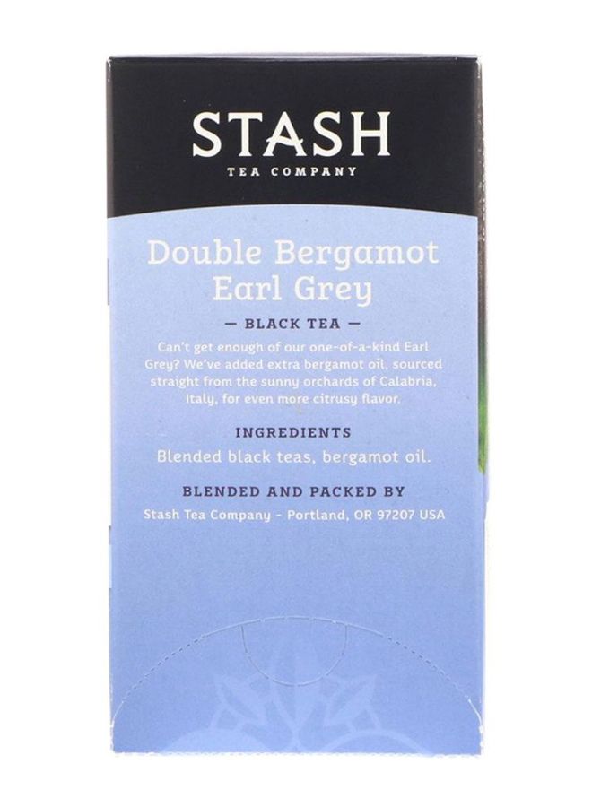 Stash Tea Double Bergamot Earl Grey Black Tea Bag 33grams Pack of 18 - Image 2