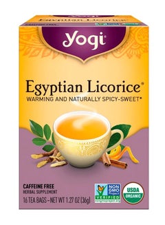 YOGI Egyptian Licorice Tea Bag 1.27ounce 